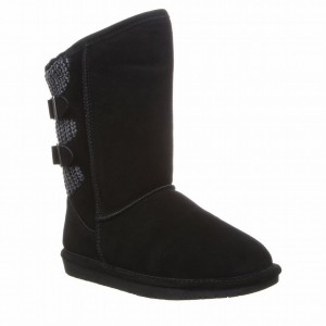 Μποτεσ Ψηλεσ Bearpaw Boshie Wide γυναικεια μαυρα | OND183OZ