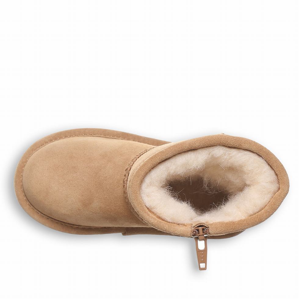 Μποτεσ Bearpaw Elle Toddler Zipper παιδικα καφε | BBA172ML