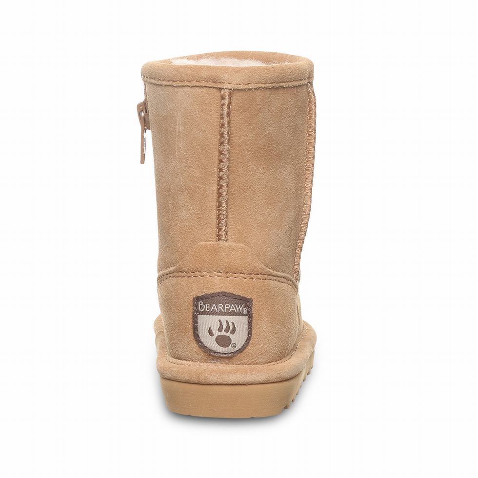 Μποτεσ Bearpaw Elle Toddler Zipper παιδικα καφε | BBA172ML