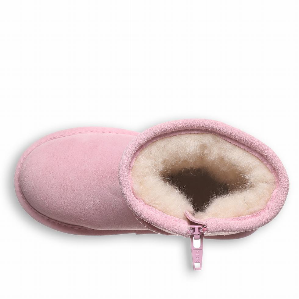 Μποτεσ Bearpaw Elle Toddler Zipper παιδικα ροζ | FZG9662OX