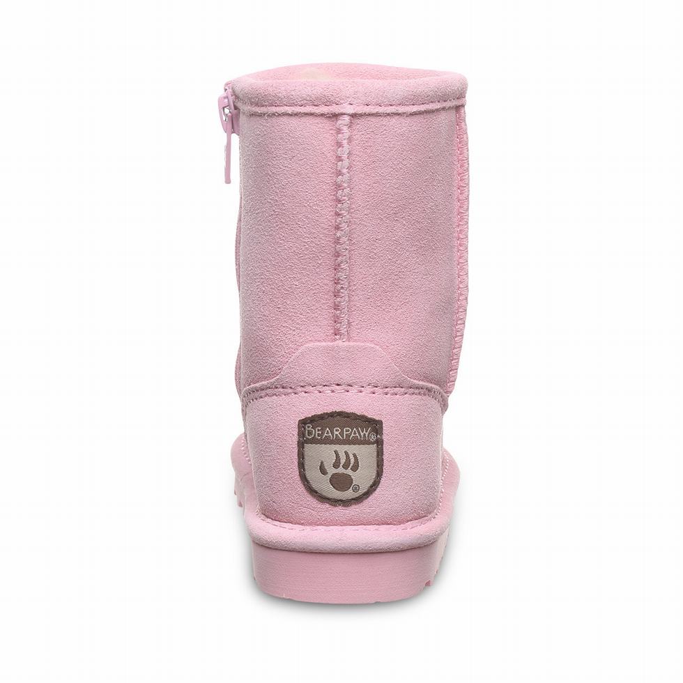 Μποτεσ Bearpaw Elle Toddler Zipper παιδικα ροζ | FZG9662OX