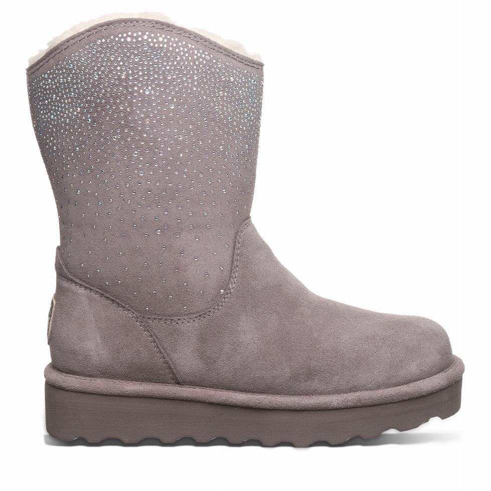 Μποτεσ Bearpaw Glam Platform Lo γυναικεια γκρι | KQW4781XX