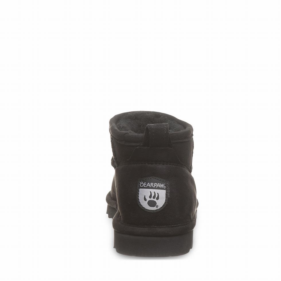 Μποτεσ Bearpaw Shorty Vegan γυναικεια μαυρα | QLI8515GU