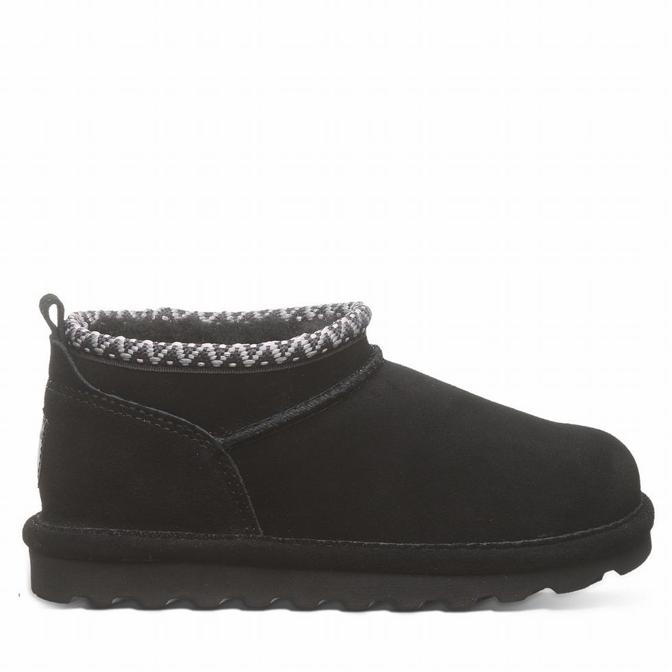 Μποτεσ Bearpaw Super Shorty Deco Youth παιδικα μαυρα | BXI3666FN