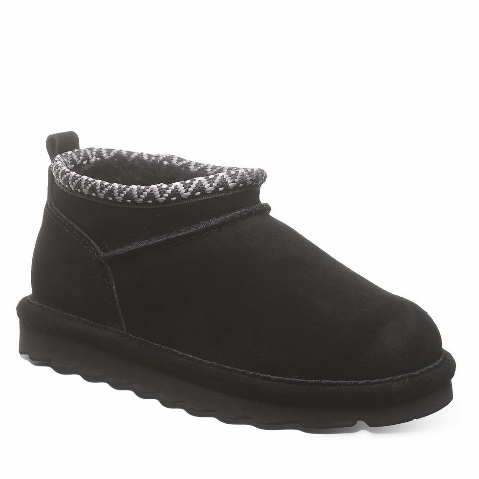 Μποτεσ Bearpaw Super Shorty Deco Youth παιδικα μαυρα | BXI3666FN