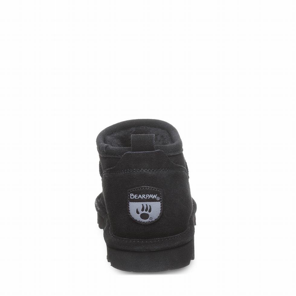 Μποτεσ Bearpaw Super Shorty Wide γυναικεια μαυρα | BHM1345GX