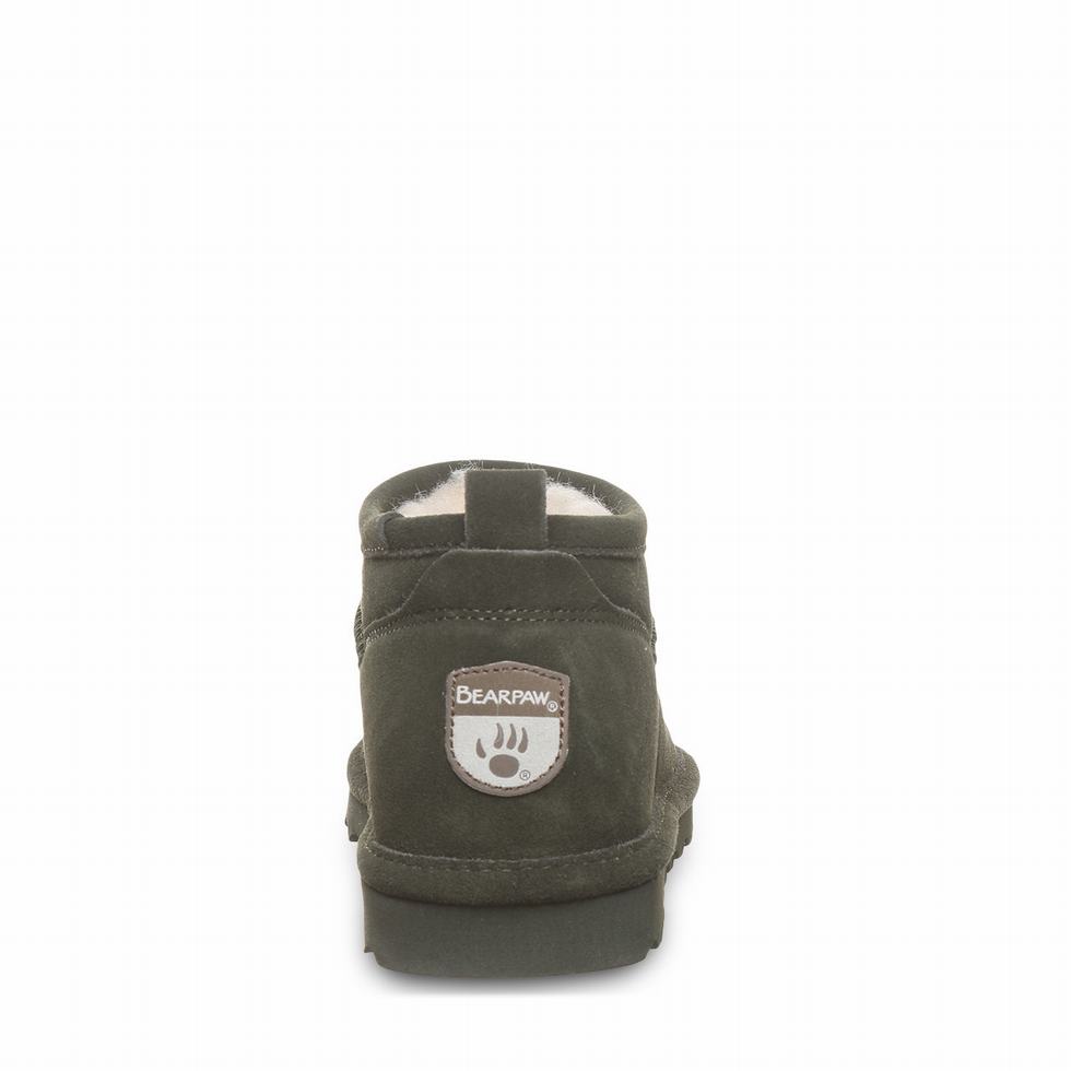 Μποτεσ Bearpaw Super Shorty Wide γυναικεια πρασινο | TXE9645RO