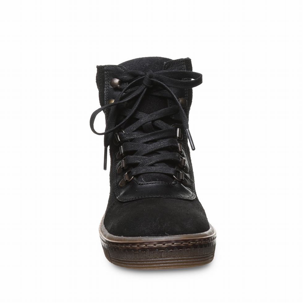 Ψηλα Sneakers Bearpaw Nelida γυναικεια μαυρα | NHH581IC