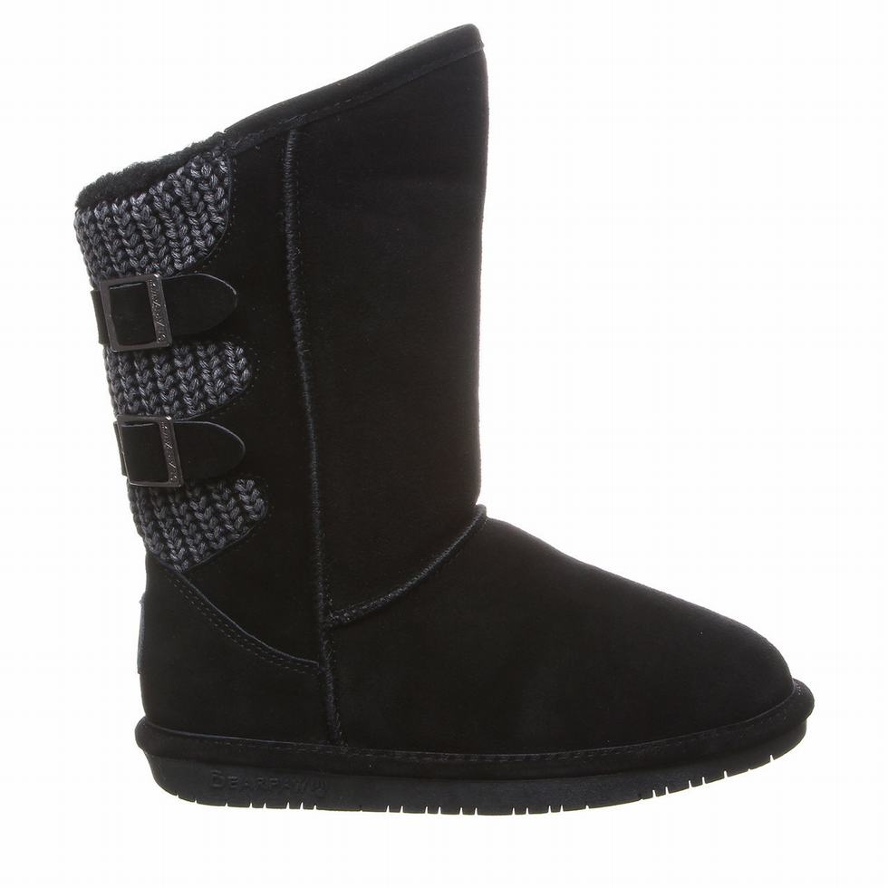 Μποτεσ Ψηλεσ Bearpaw Boshie Wide γυναικεια μαυρα | OND183OZ