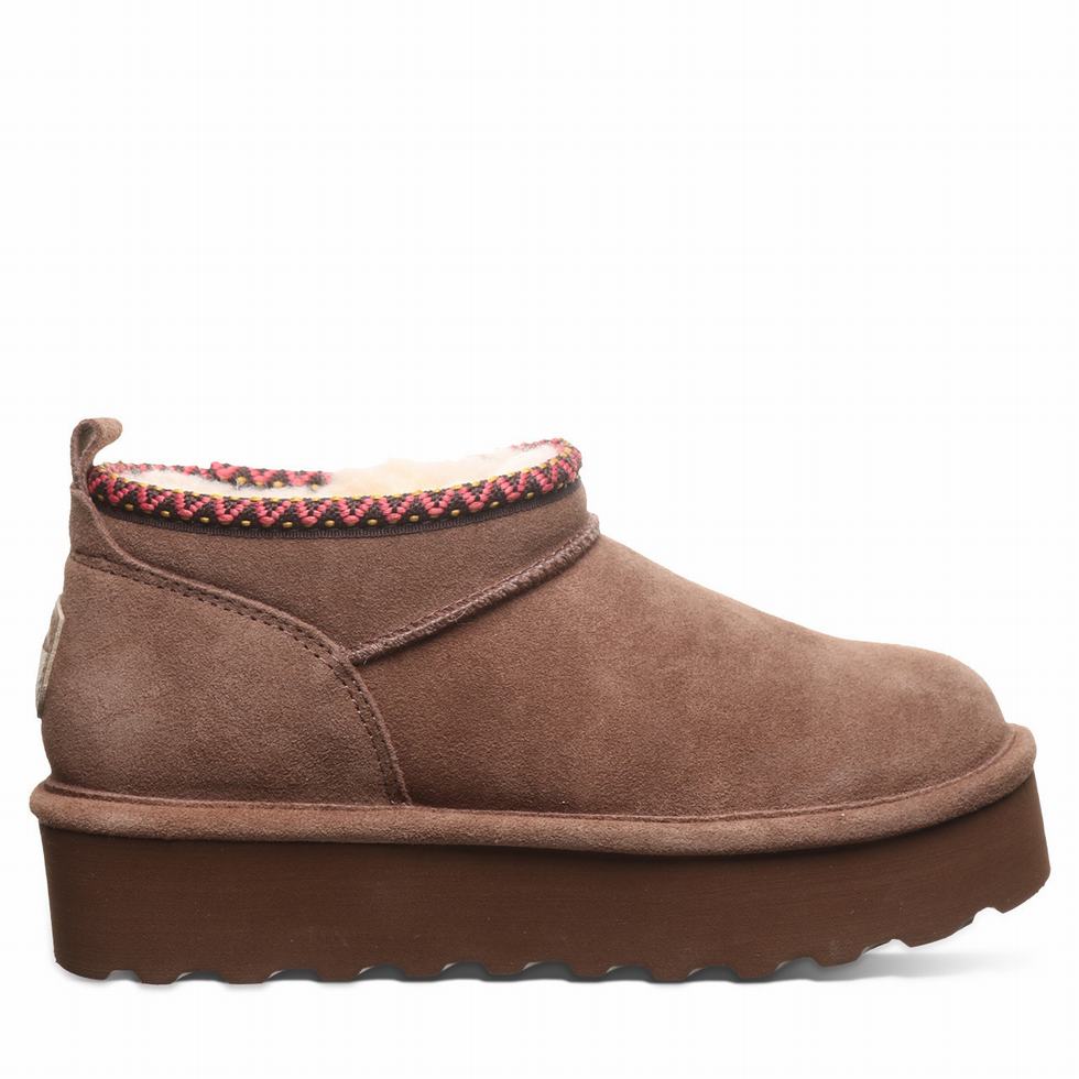 μποτα πλατφορμα Bearpaw Retro Super Shorty Deco γυναικεια καφε | ZWM3351TL