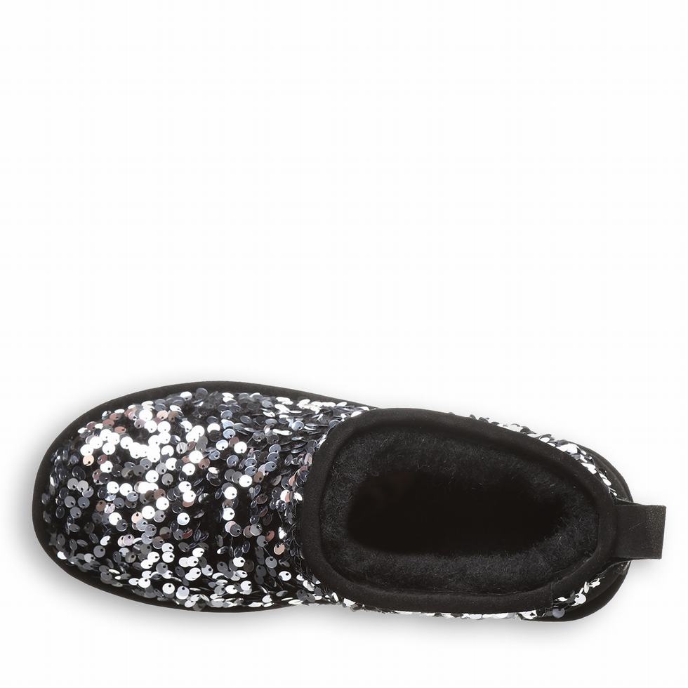 μποτα πλατφορμα Bearpaw Retro Super Shorty Sequin γυναικεια γκρι | SRR508ZJ