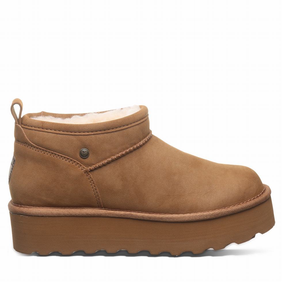 μποτα πλατφορμα Bearpaw Retro Super Shorty Vegan γυναικεια καφε | YGK7332CZ