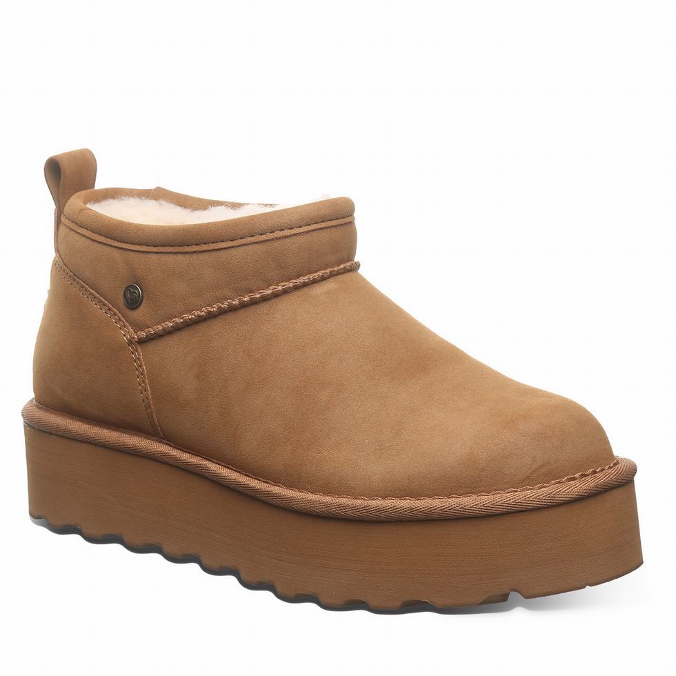 μποτα πλατφορμα Bearpaw Retro Super Shorty Vegan γυναικεια καφε | YGK7332CZ