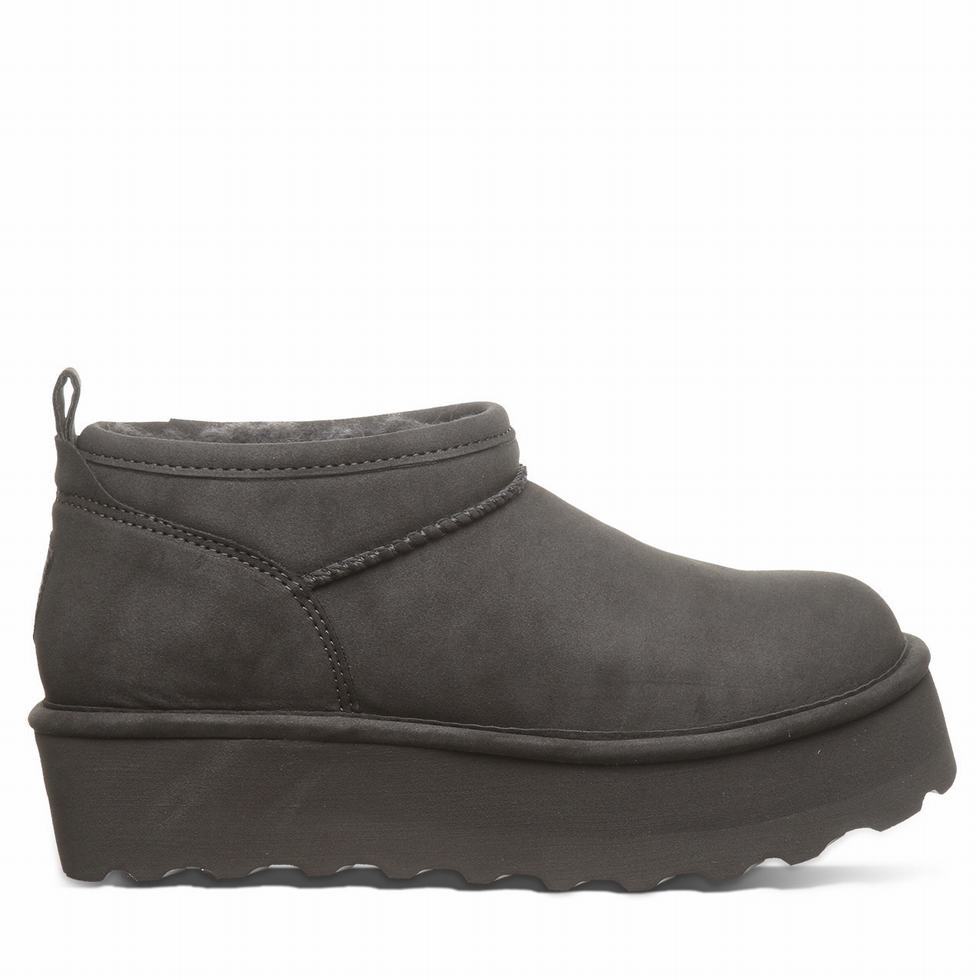 μποτα πλατφορμα Bearpaw Retro Super Shorty Vegan γυναικεια γκρι | ZPL496KL