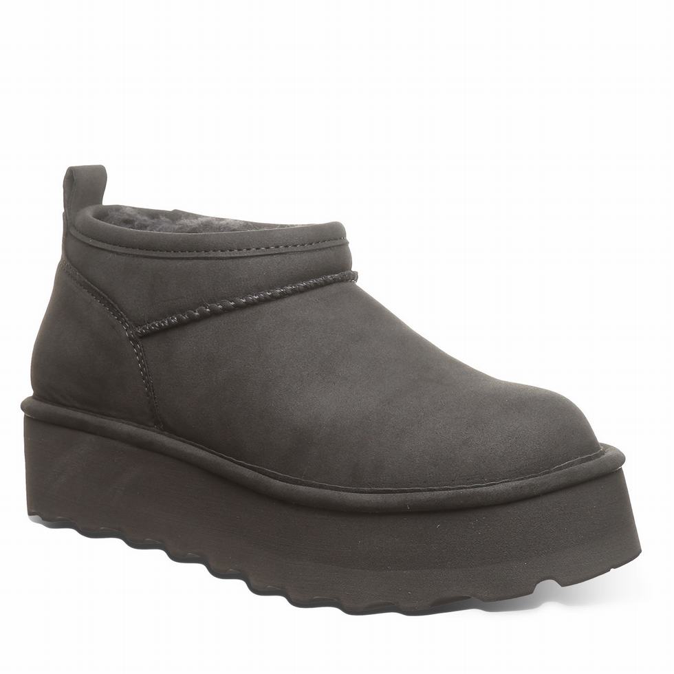 μποτα πλατφορμα Bearpaw Retro Super Shorty Vegan γυναικεια γκρι | ZPL496KL