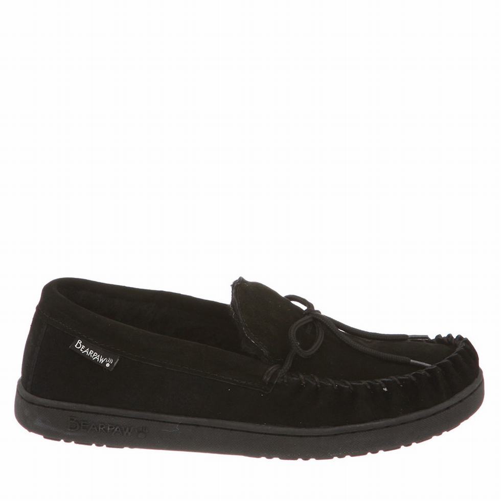 loafers Bearpaw Moc II ανδρικα μαυρα | AKX549FP